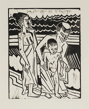 Bathers with Child